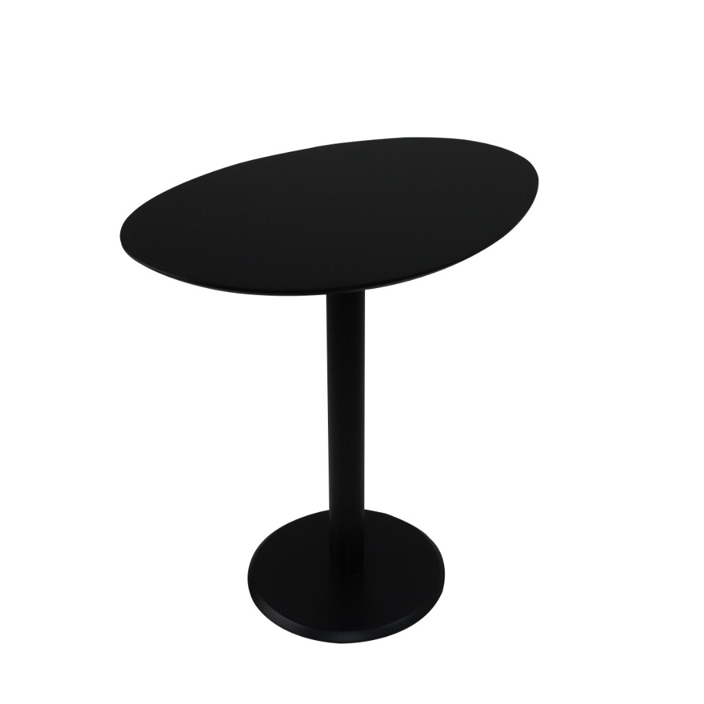 Mesa Lateral Monopé Laqueada Design Orgânico 35x50cm - Premium