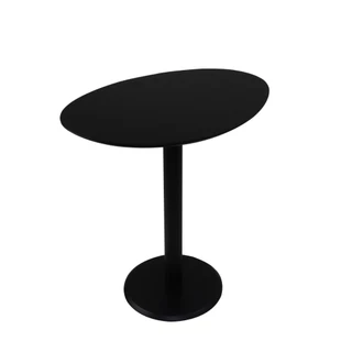 Mesa Lateral Monopé Laqueada Design Orgânico 35x50cm - Premium