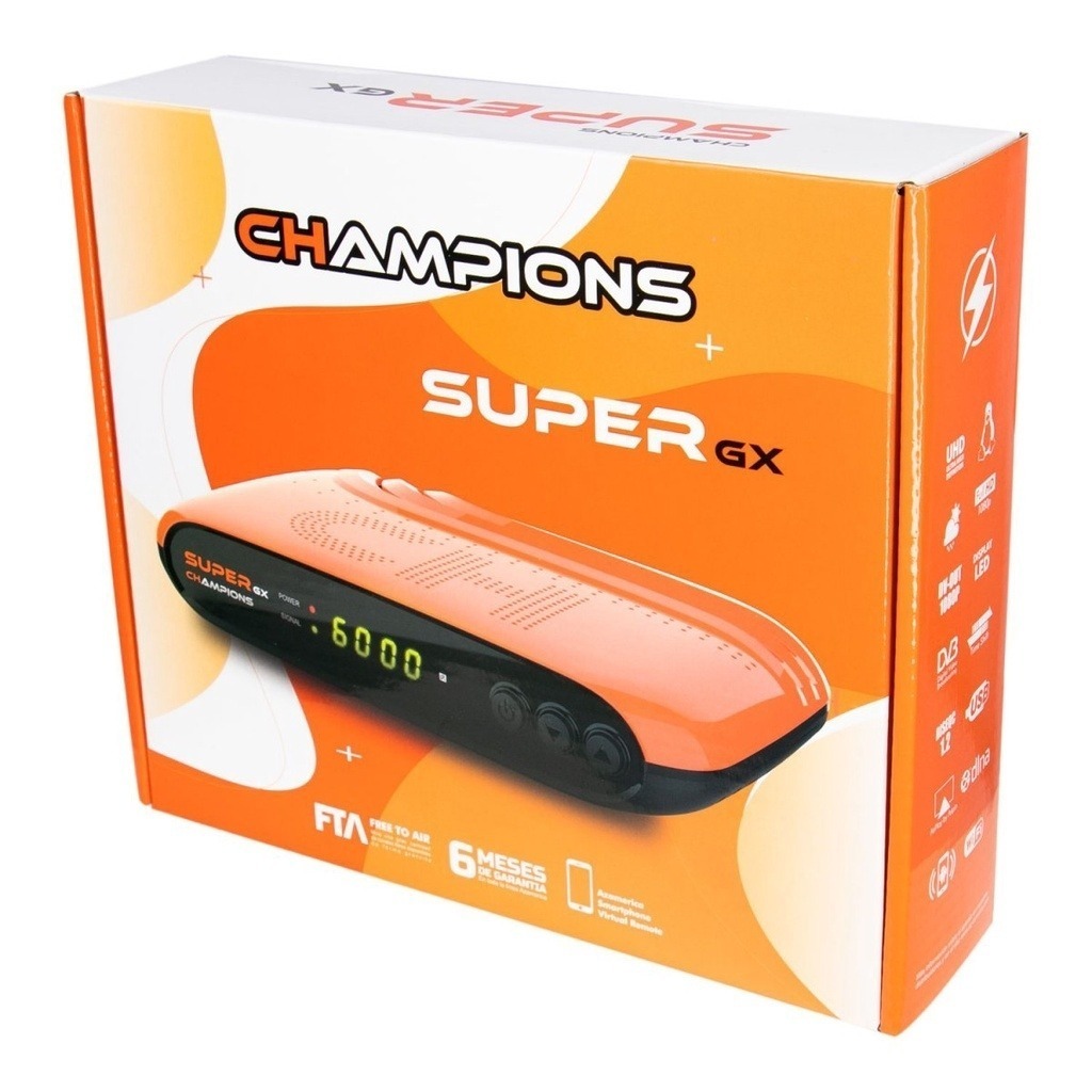 RECEPTOR Az Champions Super Gx Pro 2024 PRONTO PRA USO