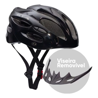 Capacete Ciclista Bicicleta Led Pisca Noturno Leve Mountain Bike Mtb Start Gta Sinalizador Preto