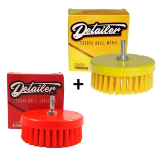 kit escova rotativa Drill para limpeza/parafusadeira Média+ Agressiva.