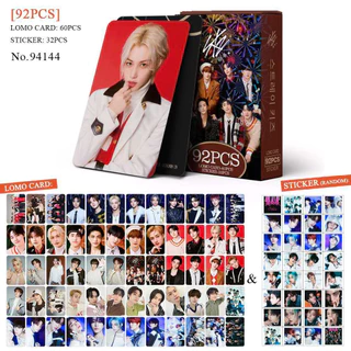 K-POP 60pcs/box com 32pcs adesivo STRAY KIDS Photocard Pronto Para Ser Cartão LOMO Postal De Coleção