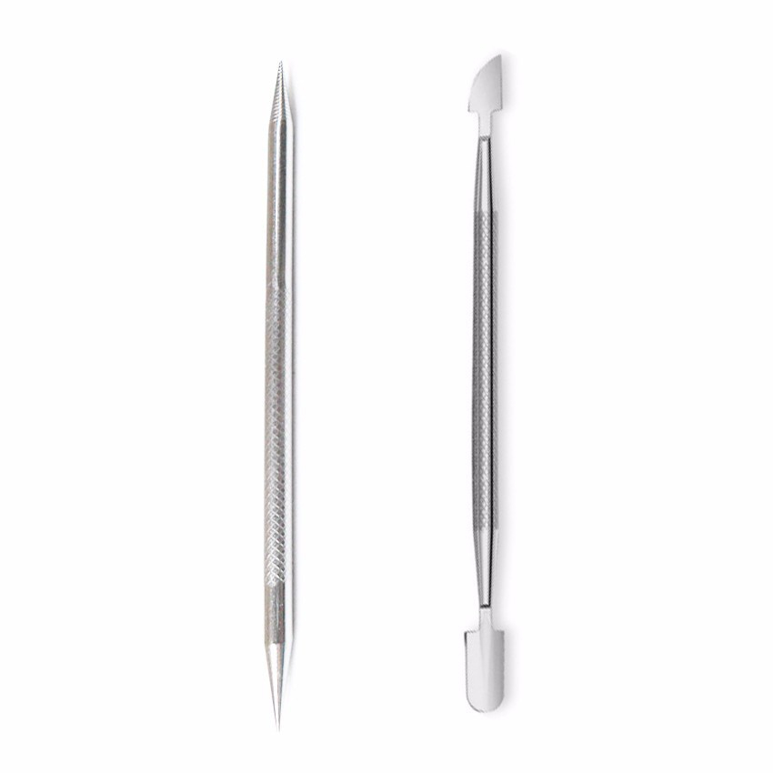 Palito de Inox + Espatula de inox kit para unhas. Kit manicure ...