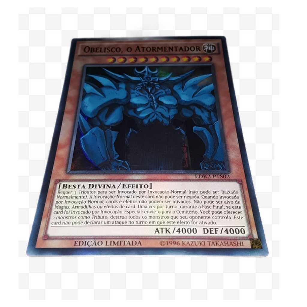 deus egípcio yugioh - Obelisco , o Atormentador - ultra raro - edição ...