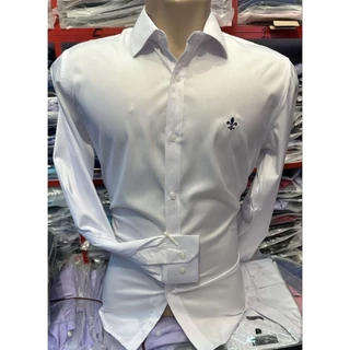 camisa social microfibra De bolinha com elastano não amassa passa fácil fabrica china