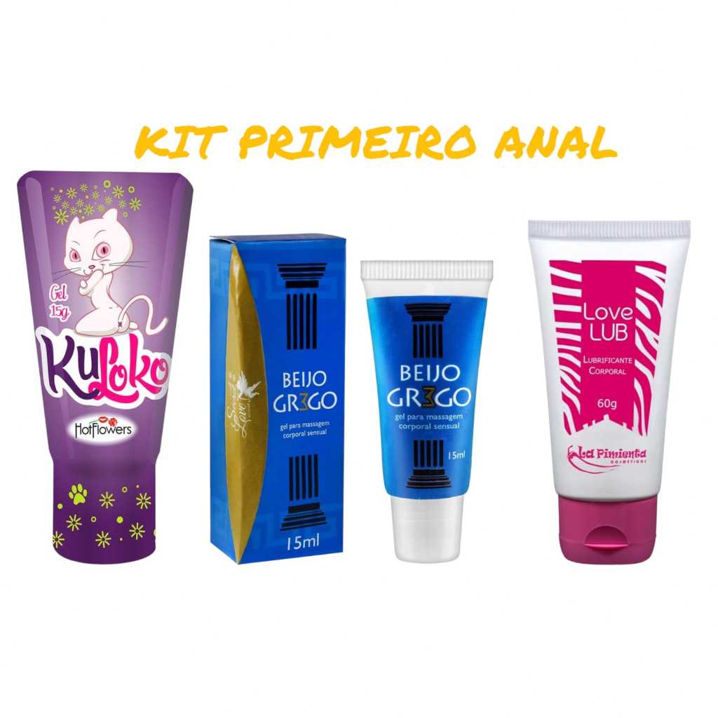 KIT MEU PRIMEIRO ANAL 3 PRODUTOS ERÓTICOS SEX SHOP | Shopee Brasil