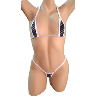 Micro biquíni sem forro string moda praia Tina Kari