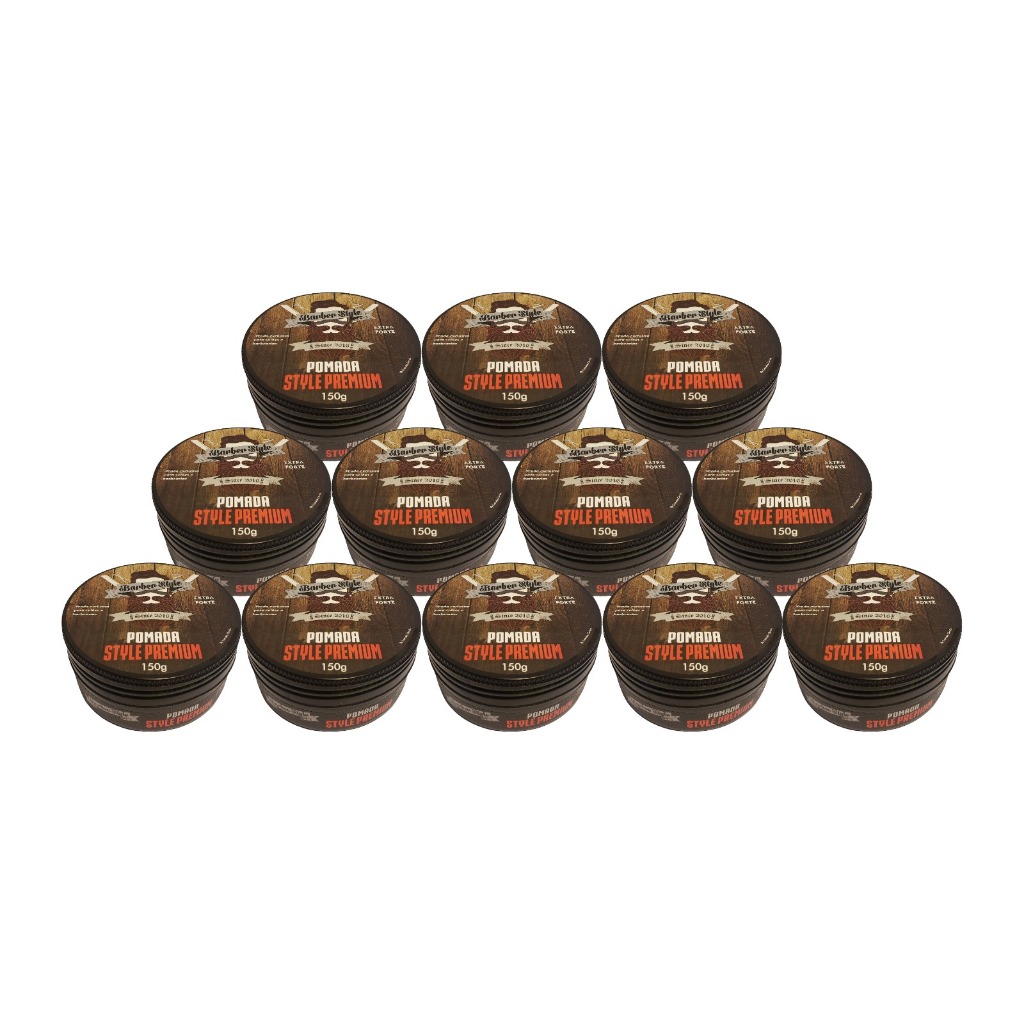 pomada premium Barber style 150g 12un: | Shopee Brasil