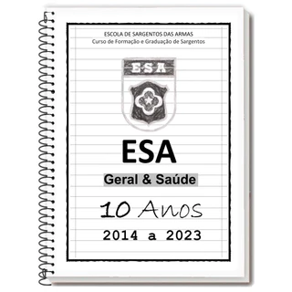 ESA 2023/2024 - Geral & Saúde - Caderno de Provas + Gabarito + Folhas de Redação