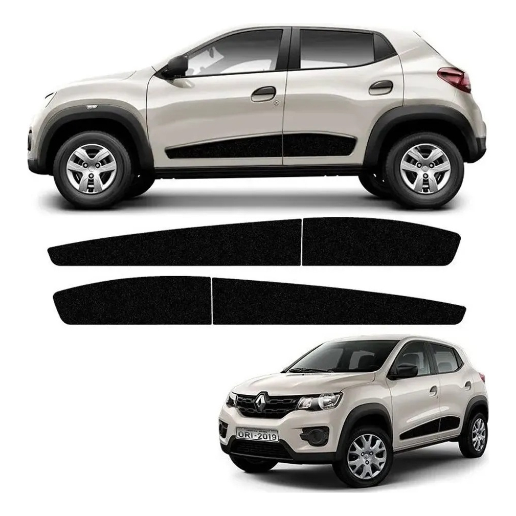 Adesivo Porta Kwid Faixa Preta | Shopee Brasil