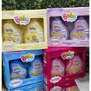 Muriel Kit Baby Shampoo e Condicionador 100ml testado dermatologicamente - escolher em Oferta na Shopee