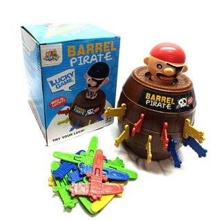 Jogo Pula Pirata Barril MEDIO Brinquedo Jogo de Mesa