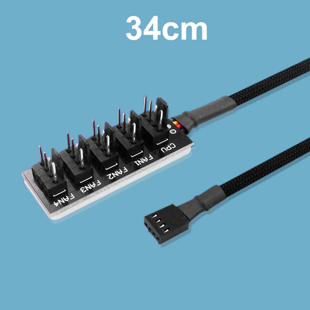 Cabo Multi Fan 5 Cooler Cpu Adaptador Splitter Hub Molex Para Cooler 3 ...