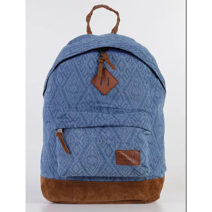 Mochila Jeans Juvenil Para Menina