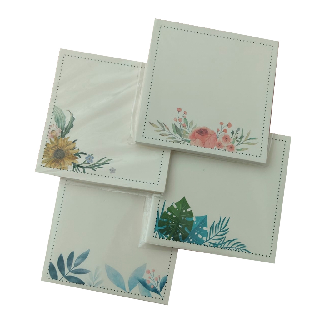KIT Bloquinhos de Recado 04 Estampas 200fls | Papel Marfim
