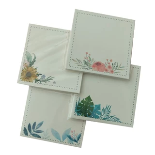 KIT Bloquinhos de Recado 04 Estampas 200fls | Papel Marfim