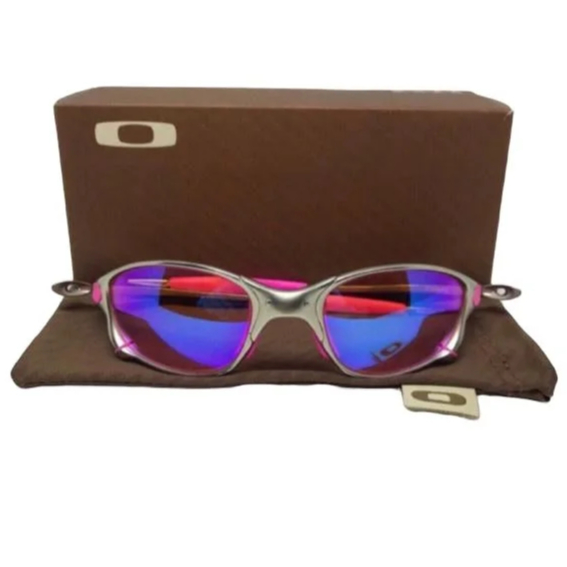 Oculos Oakley feminino Juliet Doublex Plasma Lente Rosa maloka | Shopee ...