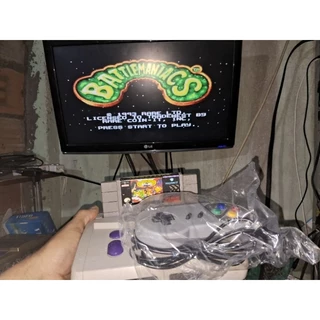 Super Nintendo Baby com 2 Fitas Completo Funcionando