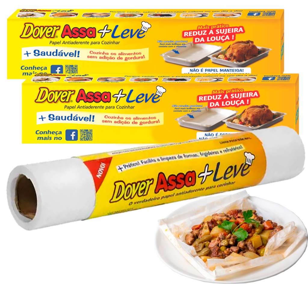 Papel Antiaderente Dover Roll Assa+Leve Tamanhos resistente ao calor ...