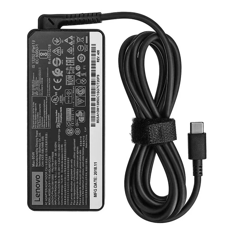 Alimentatore USB-C 65W Per Lenovo – Caricabatterie Tipo C, ADLX65YLC3A, Nuovo
