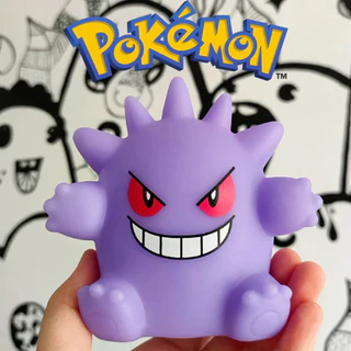 Pokémon Gengar Luminoso 10 cm Abajur Light a Baterias Anime Decorativo Desenho Coleção Miniatura