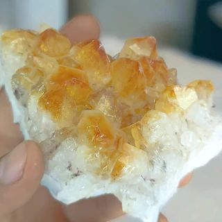 Drusa De Citrino Pedra Natural Grande Escolha a Sua! Pedra Energia Solar
