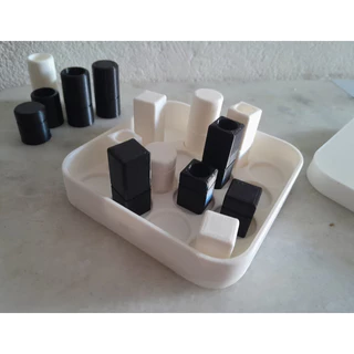 QUARTO - jogo de tabuleiro boardgame de estratégia para 2 jogadores IMRPESSO EM 3D
