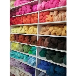 CABELO DE BONECA - LÃ PARA FELTRAGEM - 25 GRAMAS