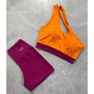conjunto poliamida short /top lateral para academia atividades físicas em geral