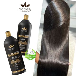 Kit Progressiva Sem Formol Orgânica Indiana Efeito Japinha 1 litro Profissional
