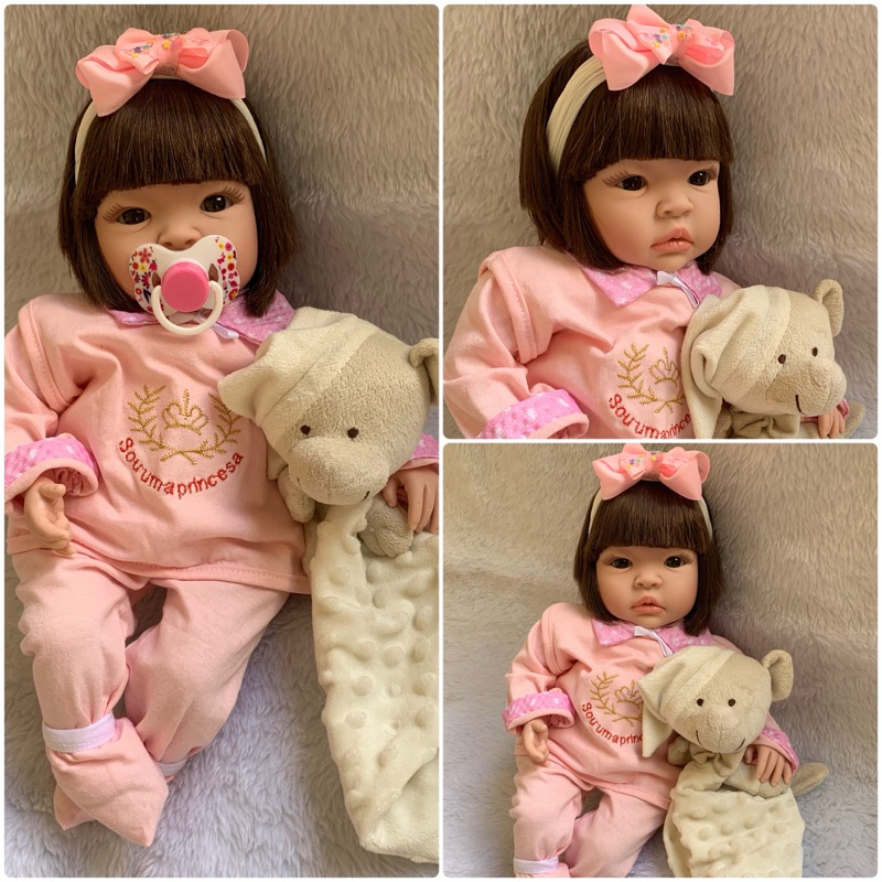 Bebe Reborn Realista de Silicone New Happy Boneca Reborn