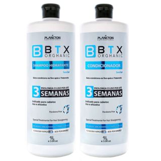 Shampoo e Condicionador 3 Semanas Btx Orghanic Plancton 1 Litro