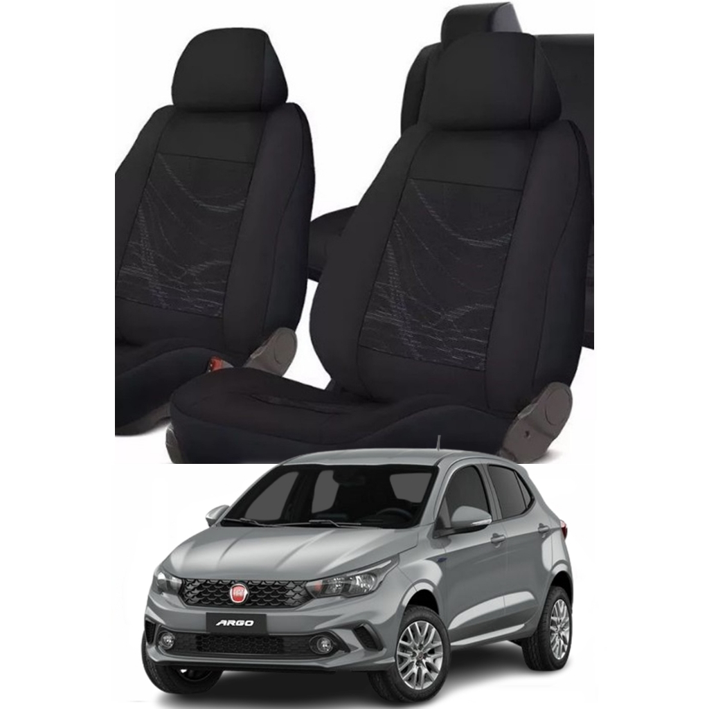 Capas P/ Bancos Tecido Fiat Argo 2017 2018 2019 2020 2021