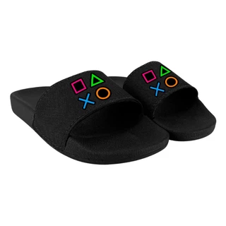 Chinelo Slide Infantil Criança e Adulto Confortável Personalizado Estampado Console Video Game