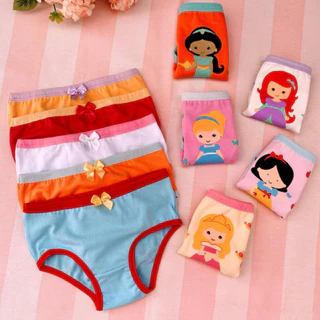 Kit 5 Calcinhas Infantil Algodão Lisa Desfralde Menina