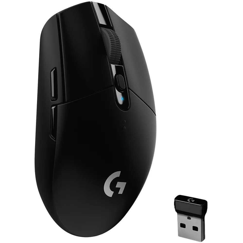 Mouse Gamer Sem Fio Logitech G305 LIGHTSPEED com 6 Botões Programáveis e Até 12.000 DPI - Preto