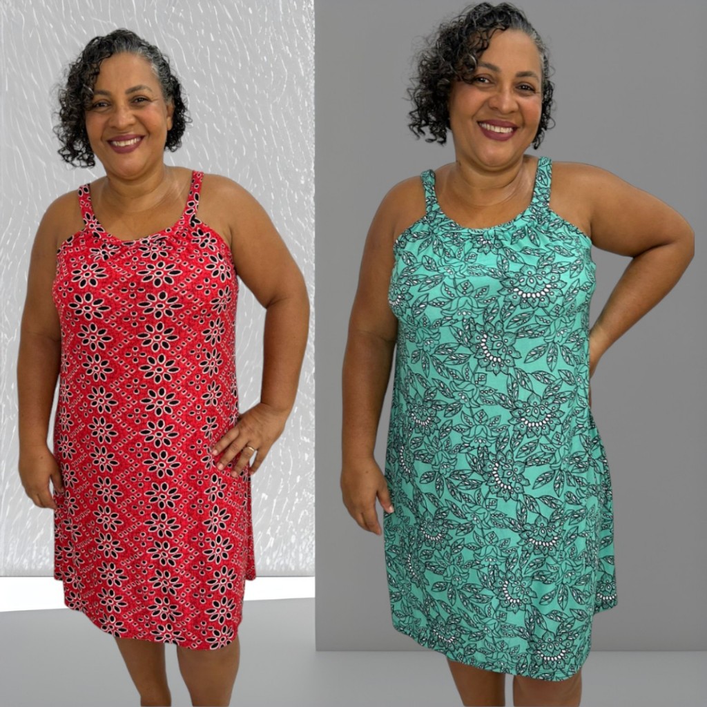 Vestidinhos soltinhos 2024 plus size