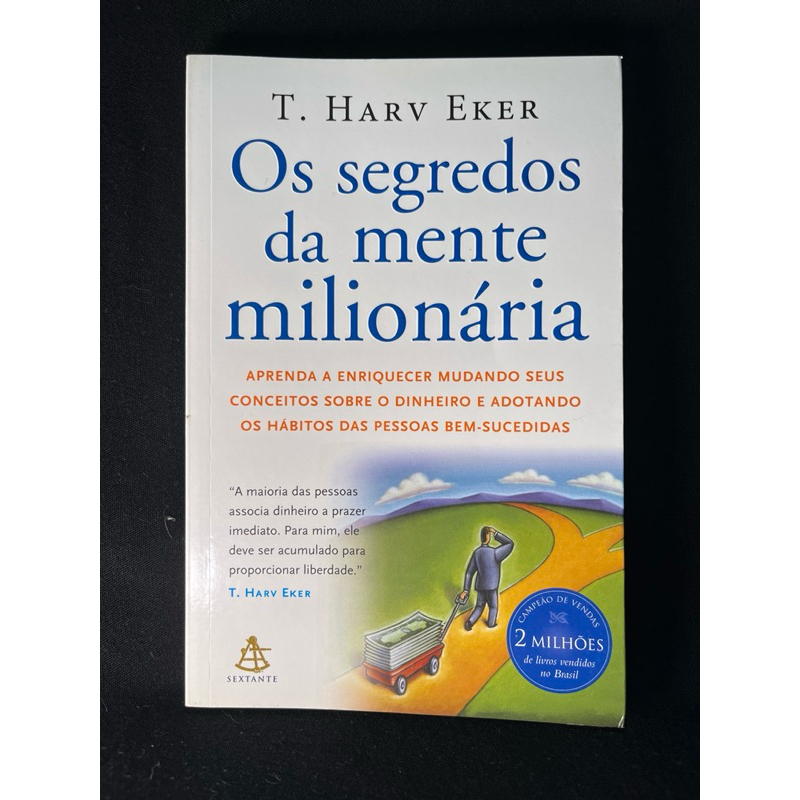 Capa real do livro Os Segredos da Mente Milionária