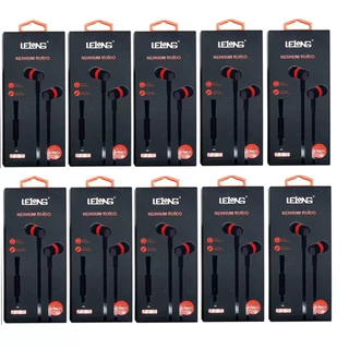 Kit 10pcs Fone De Ouvido Com Microfone Borracha Lelong 0201