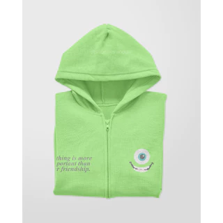 Moletom Aberto com Zíper Bordado Personalizado - Presente Exclusivo para Amigos, Namorados, Irmãos