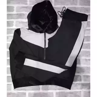 Conjunto Moletom Com Capuz Plus size Feminino Tamanho Grande