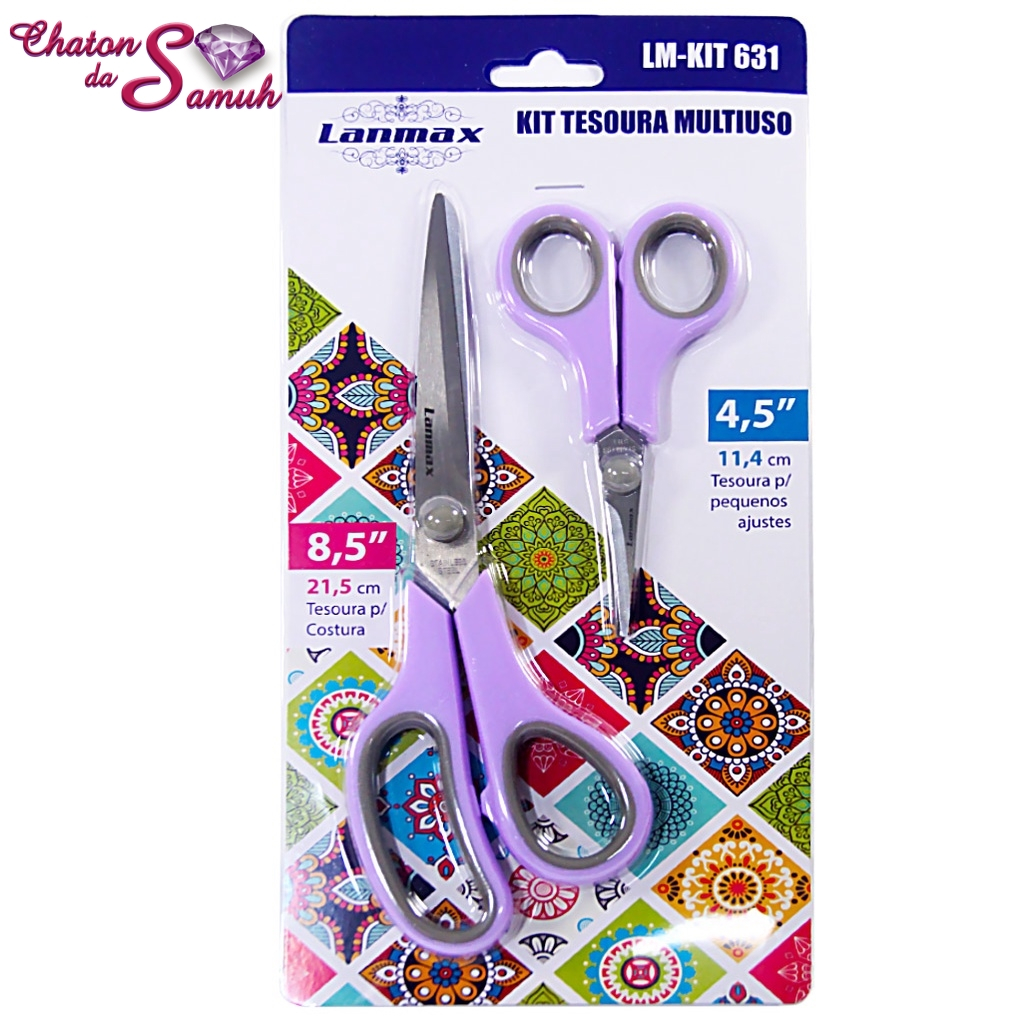 Kit 2 Tesouras Multiuso Lanmax | Shopee Brasil