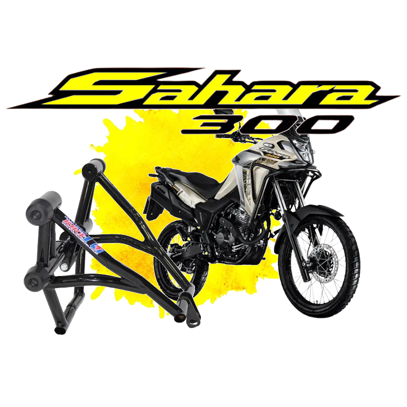 * --(LANÇAMENTO)-- Protetor Motor Carenagem Stunt Race Sahara 300 Standard, Rally e Adventure >= 24