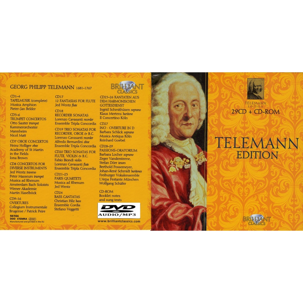 TELEMANN (MUSICA CLASSICA , OBRA COMPLETA) | Shopee Brasil