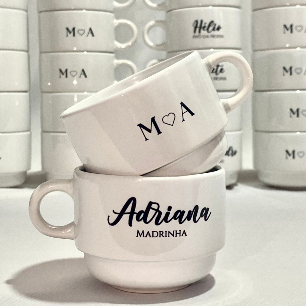 Kit Xícaras Personalizadas para Presente Casamento 15 unidades ...
