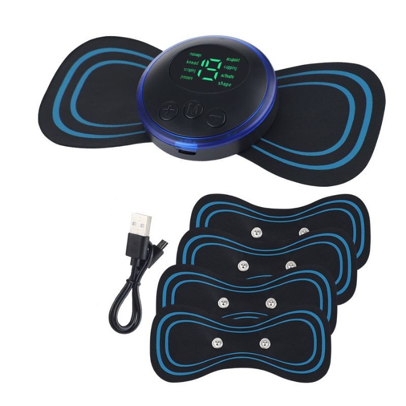 5 Elétrico De Pescoço Portátil Para Alívio Da Dor Muscular Cervical Mini Massageador EMS Estimulador