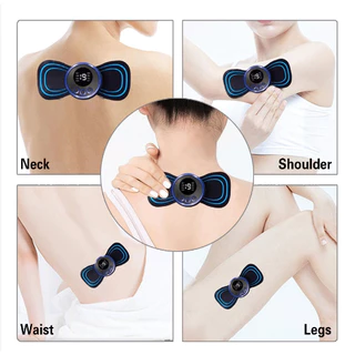 Massageador Portátil Recarregável Dor Pescoço Coluna Pernas Relaxante Muscular Alivio Stress Tratamento Lesões em Oferta na Shopee