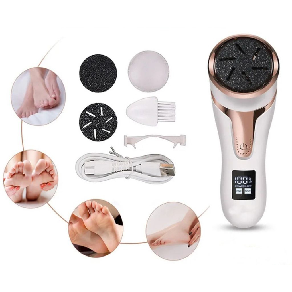 Lixador De Pé Elétrico/Removedor Esfoliador Elétrico Para Pés Lixa Elimina Calos