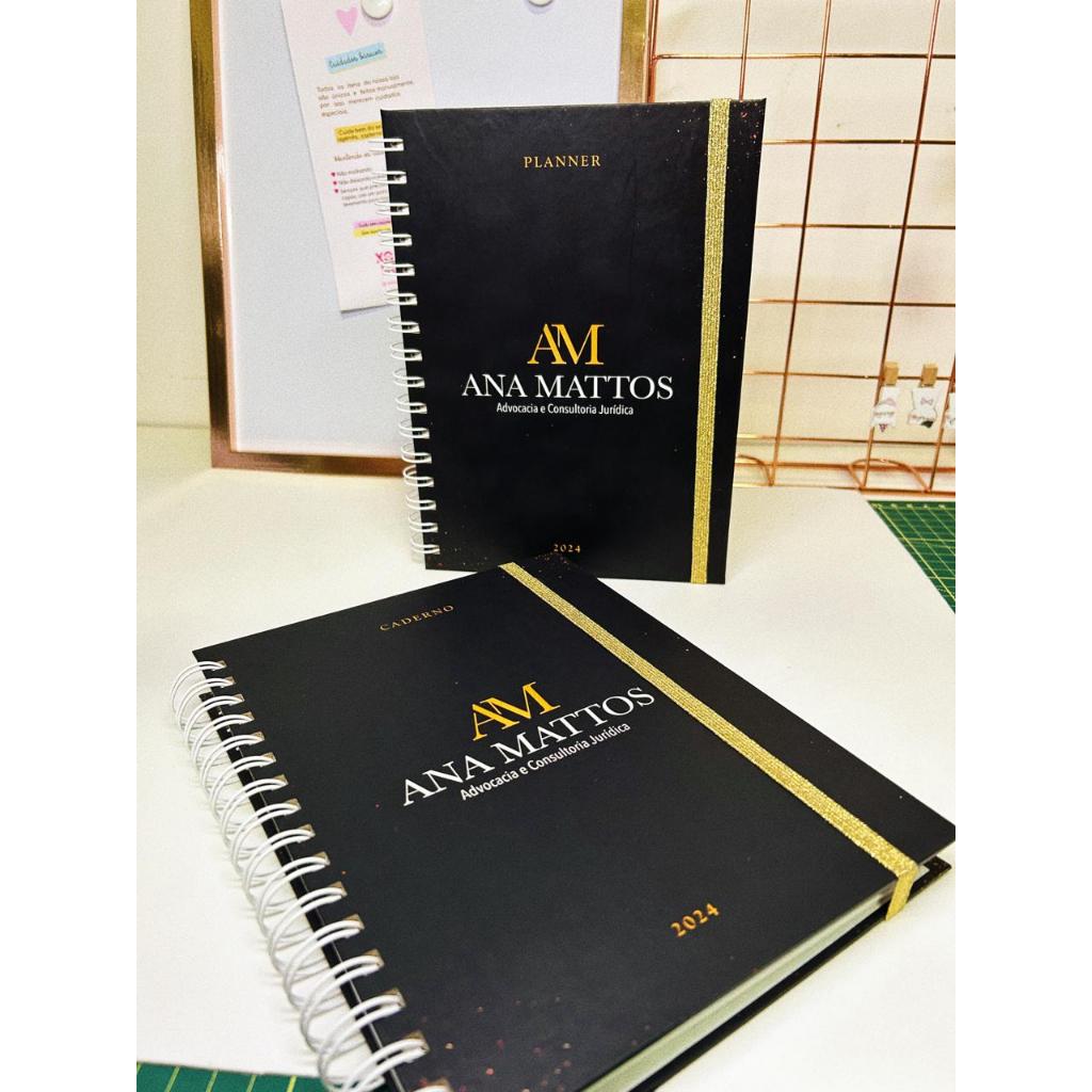 Kit Advogado Personalizado - Agenda ou Planner + Caderno de Controle
