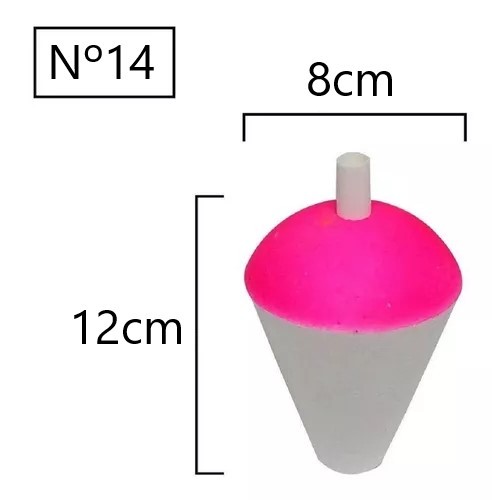 Boia Isopor Para Pesca Lambari Nº14 Grande 1un Pescar Pescaria Tilápia Boia de Pesca Pesqueiro